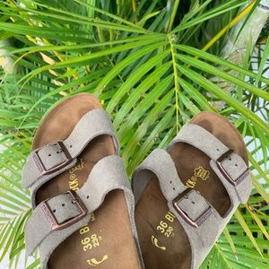 Birkenstock Sandals Arizona Suede Leather